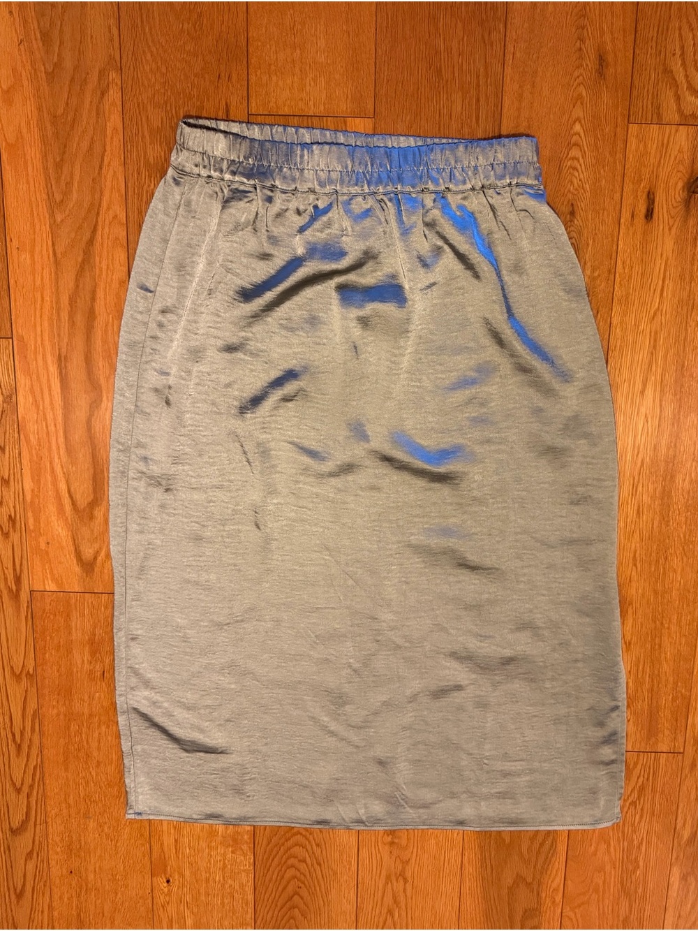 GAP Gray/Green Elastic-Waist Skirt